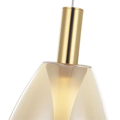 светильник подвесной crystal lux gaudi sp4w led amber crystal lux 1880/204, доставка по Казахстану 