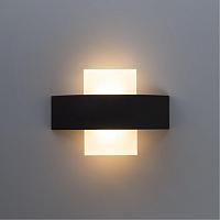 Дополнительная картинка Уличный настенный светодиодный светильник Arte Lamp Croce A1444AP-1BK