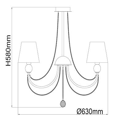 люстры подвесная люстра mw-light федерика 84 684010305, доставка по Казахстану 
