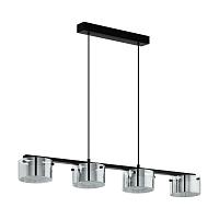 39875 светод. подвес copillos димм, 5х7,2w(led), l1160, b150, h1500, 2850lm, сталь, черный стекло с, доставка по Казахстану 