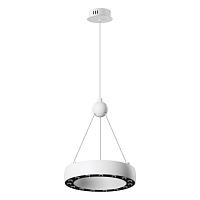 359395 over nt24 000 белый светильник подвесной светодиодный, длина провода 2м ip20 led 12w вниз/5w вверх 220v 1360лм 3000k turn, доставка по Казахстану 