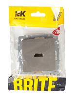 BRITE Роз. HDMI РHDMI-0-БрС сталь IEK 