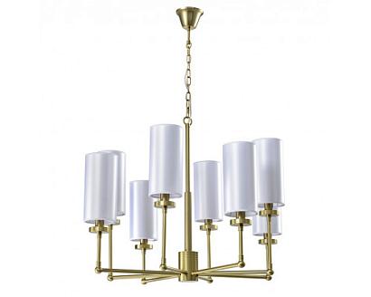 newport 7260 7264+4/c без абажуров , люстра, matt brass  d81*h60 cm e14 8*40w, доставка по Казахстану 