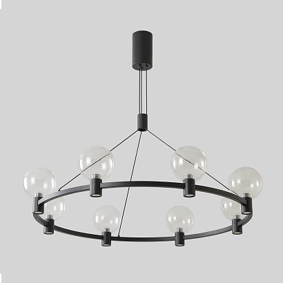 люстра crystal lux duet sp56w led black 4090/356, доставка по Казахстану 