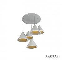 подвесная светодиодная люстра iledex moon wl8858-5 wh, доставка по Казахстану 