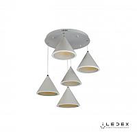 Дополнительная картинка Подвесная светодиодная люстра iLedex Moon WL8858-5 WH