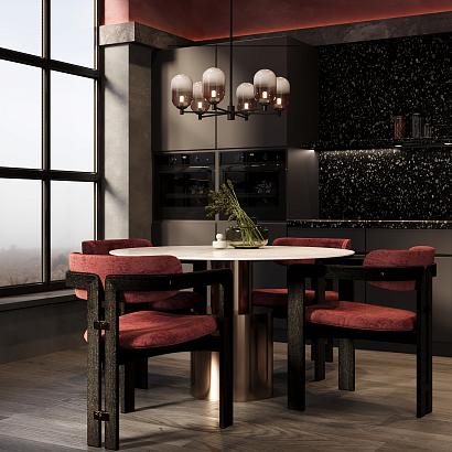 люстры подвесной светильник freya fr1011pl-06b, доставка по Казахстану 