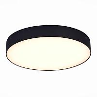 люстры st606.432.48 светильник потолочный черный led 1*48w 3000k 4 320lm ra>85 120° ip20 d400xh55 185-265v, доставка по Казахстану 