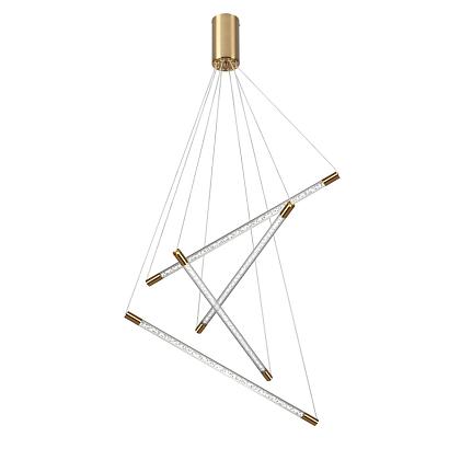 4369/40l hightech odl23 107 полированное золото/акрил с пузырьками подвесной св-к ip20 led 30w 3000k 1050лм sparky, доставка по Казахстану 