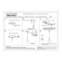 Дополнительная картинка Подвесной светильник Belfast Ravenhill 3260-F BR MB 