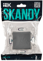 SKANDY Выключ. 1-кл. с инд. 10А SK-V07Gr сер. IEK 