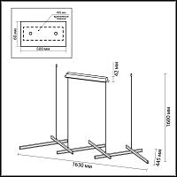 Дополнительная картинка Подвесной светодиодный светильник Odeon Light L-vision Rudy 3890/85L