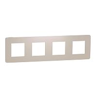 Рамка 4-постовая Schneider Electric Unica New NU280844 