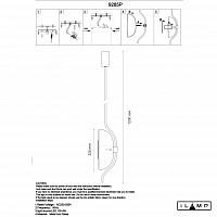 подвесной светильник ilamp stereo 9285p gold&smoky, доставка по Казахстану 