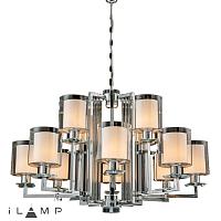 подвесная люстра ilamp king rm6201-8+4 cr+cl, доставка по Казахстану 