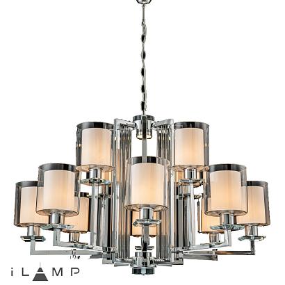 подвесная люстра ilamp king rm6201-8+4 cr+cl, доставка по Казахстану 