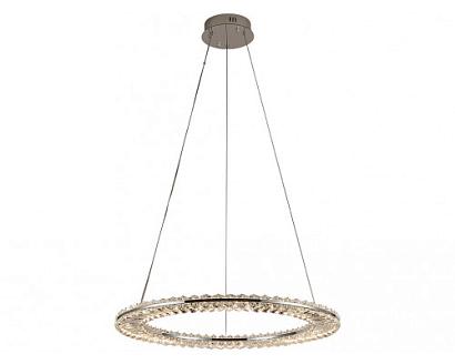 newport 8240 8241/600 chrome , подвесной светильник, chrome сlear crystal d60*h3,3/250 см led strip 45w 3100k 4950lm, доставка по Казахстану 