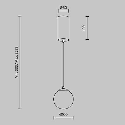 Подвесные Подвесной светильник Maytoni MOD464PL-L5BSK Yora, доставка по Казахстану 