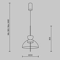 Дополнительная картинка Подвесной светильник Maytoni MOD185PL-L6B3K2