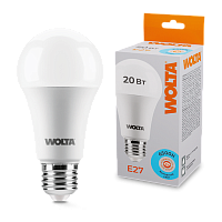 Дополнительная картинка Светодиодная лампа WOLTA 25W65BL20E27 "Груша" A65 20Вт 1650лм 6500К Е27 1/50