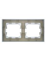 BRITE Рамка 2-мест. IP44 РУ-2-БрА-44 алюм. IEK 