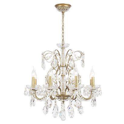 люстра crystal lux odelis sp8 gold crystal lux 2571/308, доставка по Казахстану 