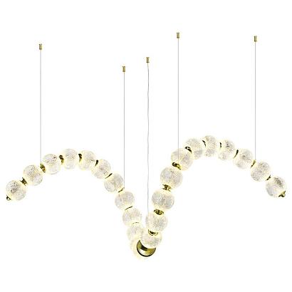 люстры 5008/92l l-vision odl23 413 золотой/прозрачный/металл/акрил люстра led 92w 4000k 4600лм crystal, доставка по Казахстану 