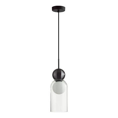 5022/1 modern odl23 293 черный/прозрачный/белый матовый металл/стекло подвес g9 led 5w blacky, доставка по Казахстану 
