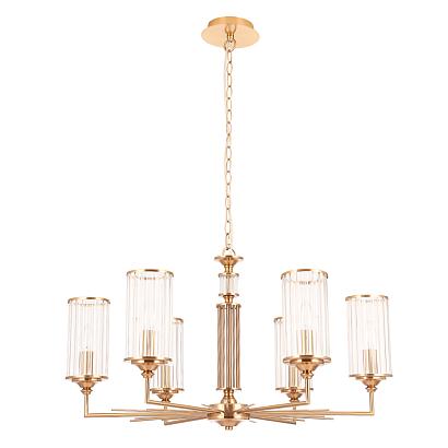 люстры люстра crystal lux gloria sp6 brass crystal lux 1910/306, доставка по Казахстану 