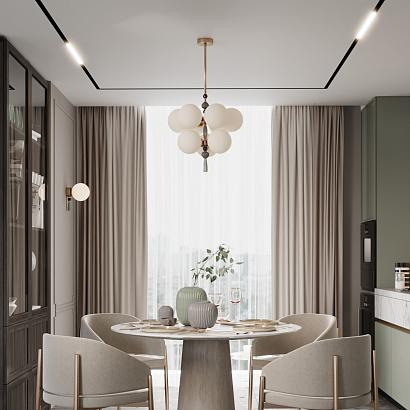 люстры 5405/9 modern odl_ex23 35 золотой/серый/зеленый/белый матовый металл/керамика/стекло люстра e14 9*40w palle, доставка по Казахстану 