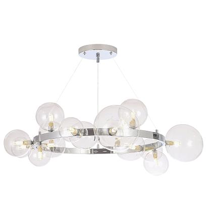 люстра crystal lux agata sp15 v2 chrome/transparente crystal lux 0034/315, доставка по Казахстану 
