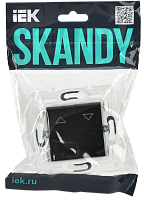 SKANDY Выключ. жалюзи 10А SK-V12Bl черн. IEK 