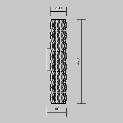 Бра Maytoni Talento DIA008WL-02CH