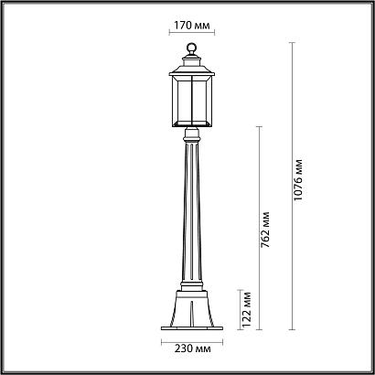 Уличный светильник Odeon Light Nature Mavret 4961/1F
