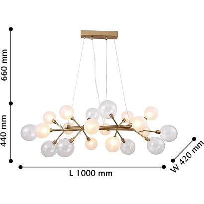 люстры подвесная люстра favourite babylon 2515-12p, доставка по Казахстану 
