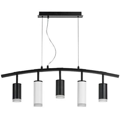 lr7353738620 люстра rullo 5х50w gu10 черный - белый  571735 - 214437-3 - 214486-2 - 202430-5, доставка по Казахстану 