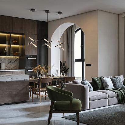 подвесной светильник freya fr5557pl-l22b, доставка по Казахстану 