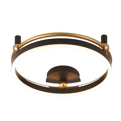 люстры светильник потолочный crystal lux fernando pl48w led black/gold crystal lux 0621/148, доставка по Казахстану 