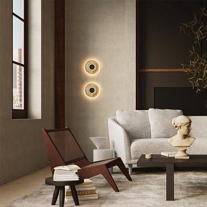 Декоративные настенные Настенный светильник (бра) Maytoni MOD462WL-L10BG3K Daylight, доставка по Казахстану 