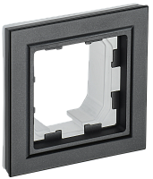 BRITE Рамка 1-мест. IP44 РУ-1-БрЧ-44 черн. IEK 