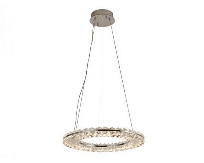 newport 8240 8241/400 chrome , подвесной светильник, chrome сlear crystal d40*h3,3/250 см led strip 27w 3100k 2970lm, доставка по Казахстану 