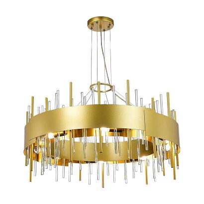 люстры sl1633.203.16 люстра подвесная st-luce матовое золото/матовое золото,прозрачный e14 16*40w, доставка по Казахстану 