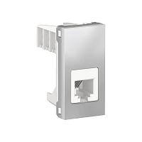 Розетка телефонная RJ12 одиночная Schneider Electric Unica Modular NU349130 