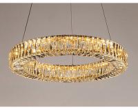 newport 8260 8262/s gold new , подвесной светильник, gold clear crystal d60*h7,6/250 cm led strip 48w 3000k 4800lm, доставка по Казахстану 