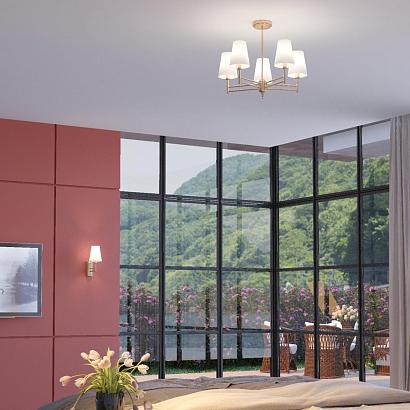 подвесная люстра lumion neoclassi doris 4436/5c, доставка по Казахстану 