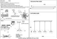 подвесной светильник crystal lux garden sp3х4 l1600 chrome crystal lux 1861/212, доставка по Казахстану 