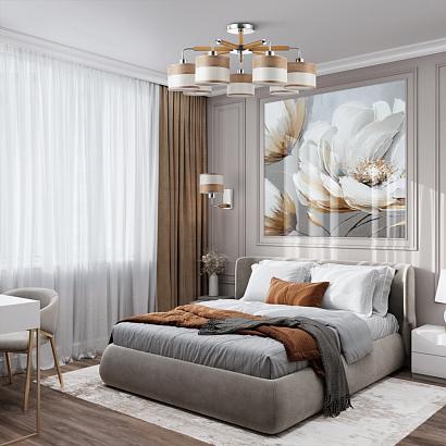 люстры потолочная люстра freya helen fr5329-pl-07-ch, доставка по Казахстану 