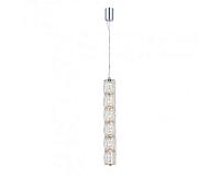 newport 8240 8247/s , подвесной светильник, chrome сlear crystal l6,5*h46/250 cm led strip 16w 3100k 1600lm, доставка по Казахстану 