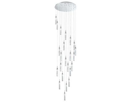 newport 4520 4528+14/s chrome , подвесной светильник , chrome clear crystal  d80*h340 cm g9 22*60w, доставка по Казахстану 
