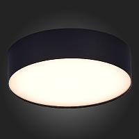 люстры st606.432.27 светильник потолочный черный led 1*27w 3000k 2 340lm ra>85 120° ip20 d220xh55 185-265v, доставка по Казахстану 